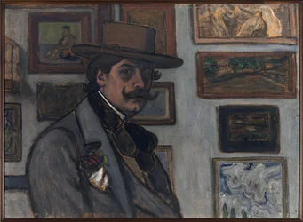 Självporträtt i brun hatt, 1897.
