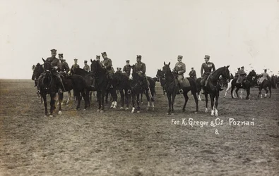 Album Jack Bosio - War Campaign 1917-1920 : Militärt uppdrag i Polen (Warszawa - Posen) mars-april 1919, ett hästbatteri i Posen (Poznan), 03-041919