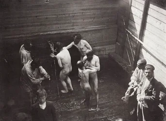 Den heliga källan i Sarovklostret, Ryssland, 1903