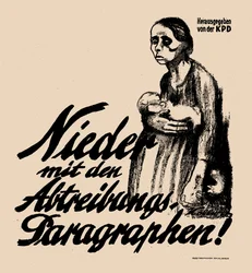 Ner med abortparagraferna!, 1923.