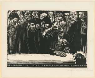Minnesblad för Karl Liebknecht (3:e och slutgiltiga versionen, 6:e tillståndet)