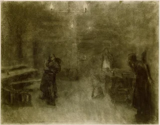 Käthe Kollwitz, scen från Germinal
