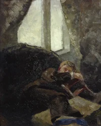 Ung man - dagen efter (baksmälla) 1884 (olja på duk)