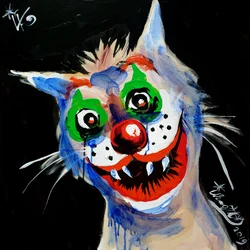 Den läskiga clownkatten