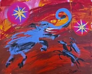 Dynamiska elefanten Pegasus