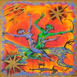 Livfulla dansande figurer