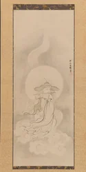 Jizo Bosatsu Playing a Flute, mitten av 1600-talet.