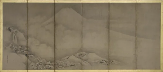 Mount Fuji och Matsubara Point, skärmar