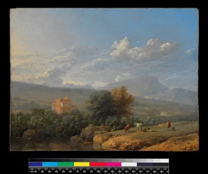 Italienskt landskap, före 1678