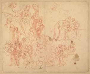 Figurstudier (recto); Figurstudier (verso)