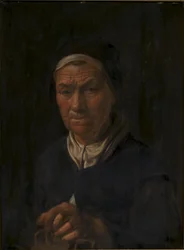 Porträtt av en gammal kvinna, hustru till Christian Jacobsen Drakenberg, född Bagge (?)