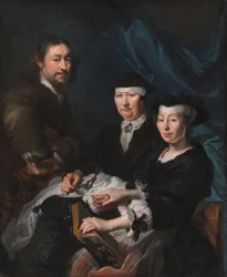 Konstnären med sin familj