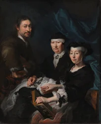 Konstnären med sin familj