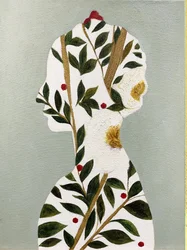 Profil för en botanisk kvinna