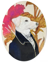 Majestätiskt hundporträtt