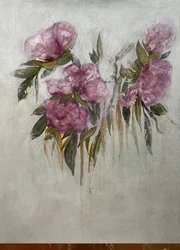 Mjuka pionblommor