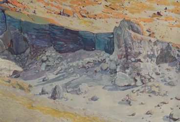 Blå bergsskuggor