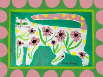 Den fantasifulla blomkatten