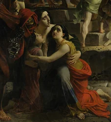 Detalj ur Pompejis sista dag (av Karl Brjullov, 1833, Ryska museet)