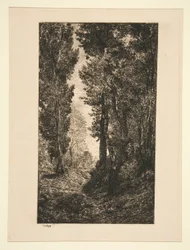 Stigande väg i Auvers