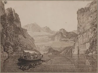 En båttur på Königssee nära Berchtesgaden (med Karl Friedrich Schinkel och hans hustru Susanne Schinkel, född Berger)