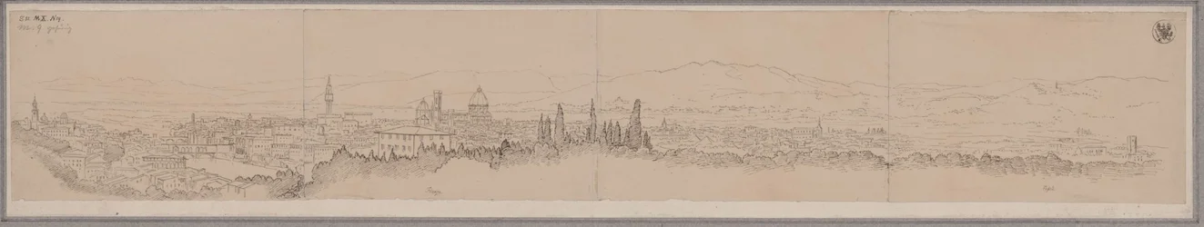 Panoramavy över Florens och Fiesole