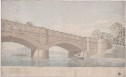 Potsdam. Glienickebron. Perspektivisk vy