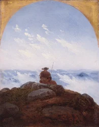 Vandrare på bergstoppen