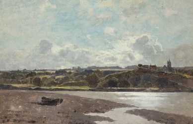 Landskap mittemot Newnham on Severn