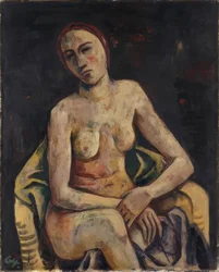 Sittande kvinna