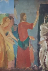Jesus uppväcker Lazarus x Karl Isakson