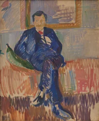 Porträtt av målaren Karl Schou