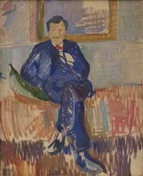 Porträtt av målaren Karl Schou