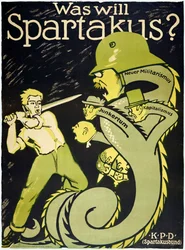 Tyska revolutionen 1918-1919 Spartakusförbundet (Spartakusbund)