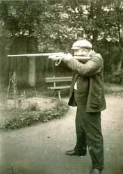 Författaren Alexander Ivanovich Kuprin (Alexandre Ivanovitch Kouprine) (1870-1938) i Gatchina.