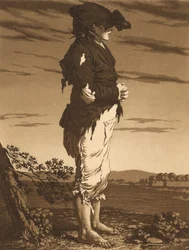 De unga tiggarna, ca. 1800 .