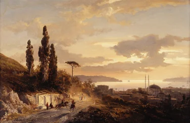 En utsikt över Konstantinopel och Bosporen från den asiatiska sidan, 1864