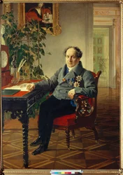 Porträtt av prins Alexander Nikolajevitj Golitsyn (1773-1844) (Porträtt av prins Alexander Nikolajevitj Golitsyn (1773-1844) - Målning av Karl Briullov (Bryullov) (1799-1852)