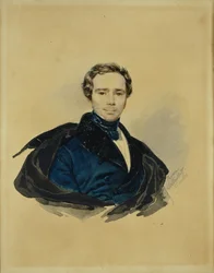 Porträtt av greve Fjodor Fjodorovich Golitsyn 1794-1854, 1833