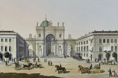 Katolska kyrkan St. Catherine i Sankt Petersburg, första hälften av 1800-talet.