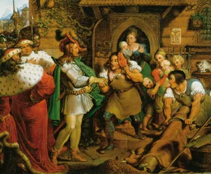 Kejsar Maximilian I besöker hantverkarna