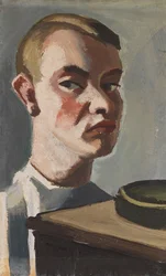 Självporträtt, ca. 1920.