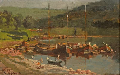 Karl Weysser - Fartyg i Neckarsteinach, 1893