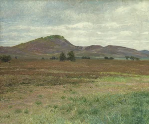 Landskap nära Harburg (olja på duk)