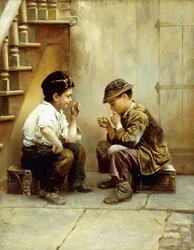 Deras första rök, 1889
