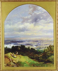 Blick auf Wien - Wien omkring 1860 ... (målning på duk)