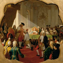 Första befordran till den militära Maria Theresia-orden 1758
