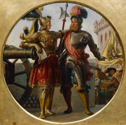Kejsar Maximilian I och Georg von Frundsberg
