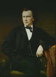 Johannes Brahms (olja på duk)