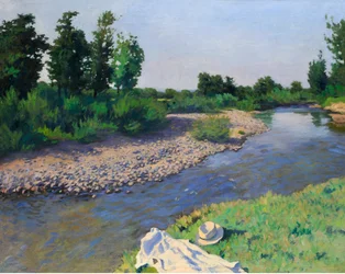 Ruisseau II - Stream II, av Ferenczy, Karoly (1862-1917). Olja på duk